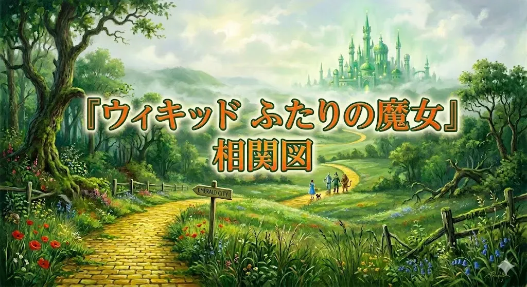 【相関図つき】『ウィキッド ふたりの魔女』あらすじ＆キャスト【エルファバ役の女優は誰?イディナ・メンゼルも出演している?】