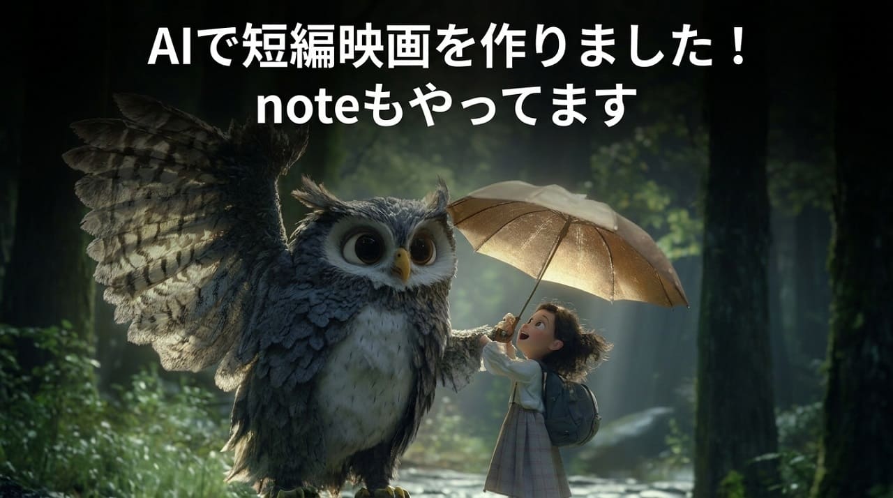 【AIで映画を作りました!noteもやってます】あなたも作ってみませんか？